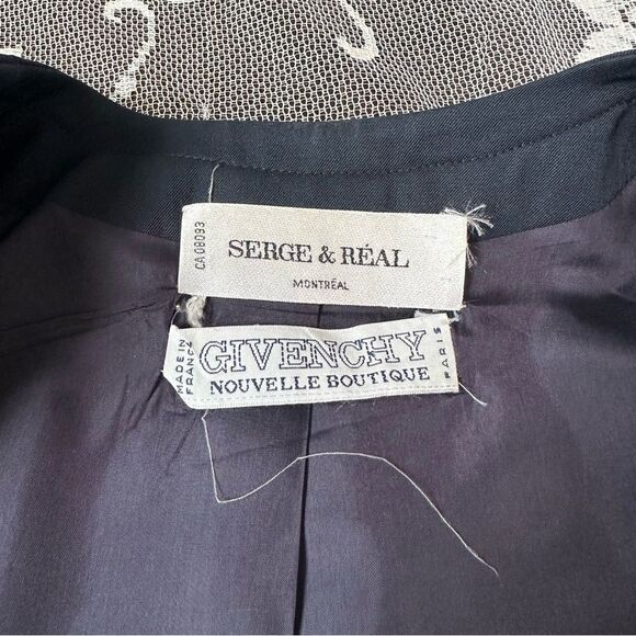 Vintage Givenchy Cropped Open Front Blazer - Picture 13 of 13